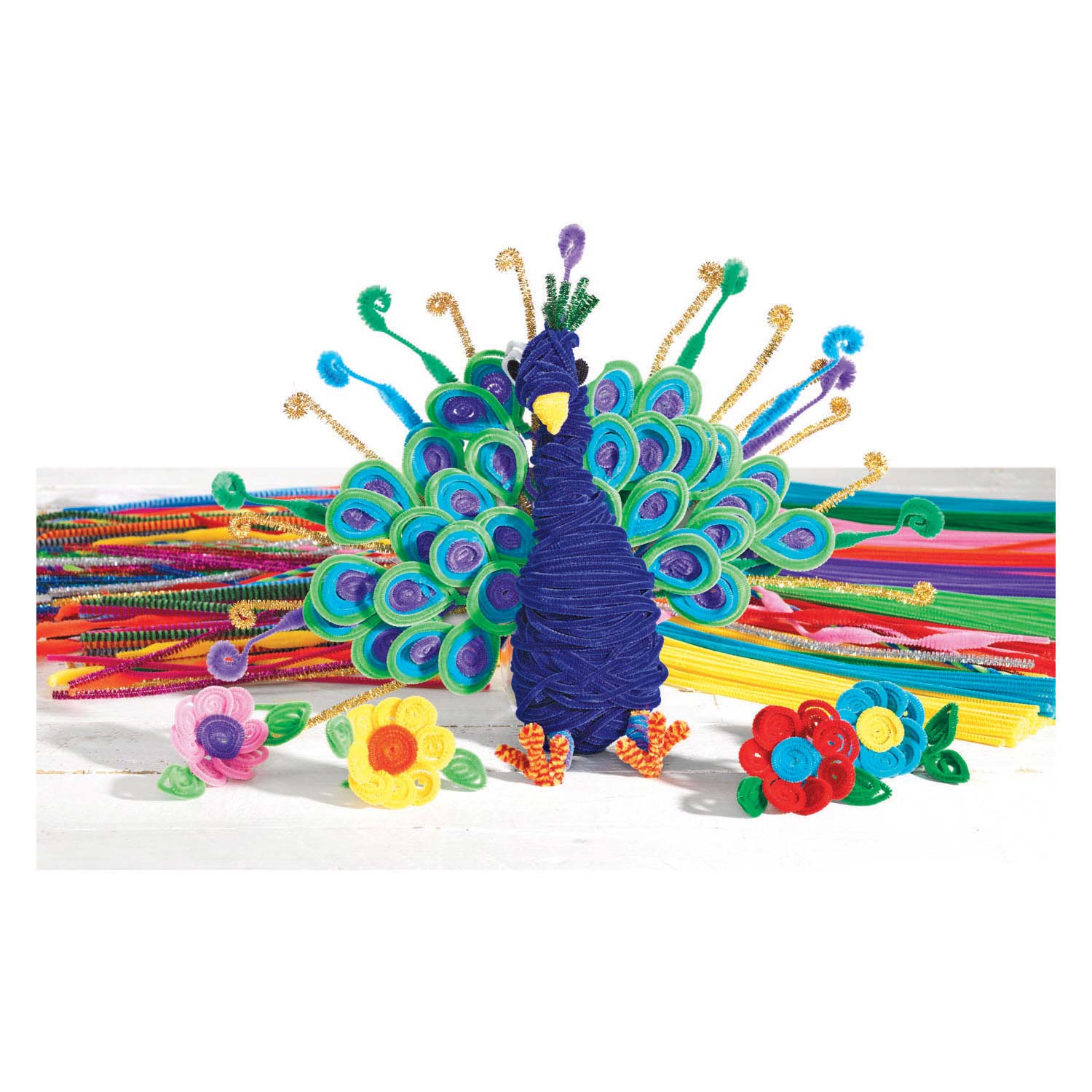 Kleuringen - Chenilledraad Klaslokaal Pakket, 250st.