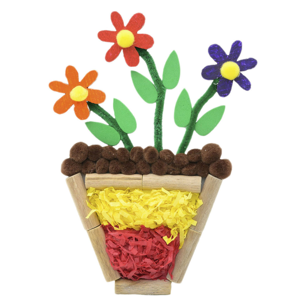 Kleuringen - Houten Daisy Bloemen Klein, 20st.