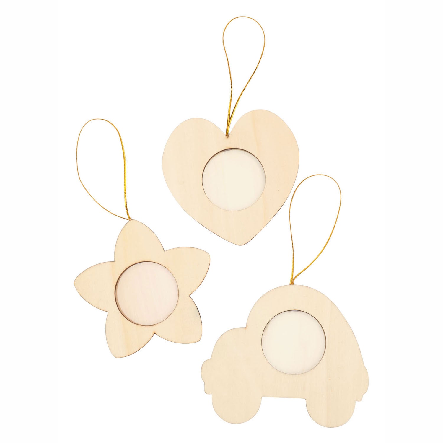 Kleuringen - Versier je eigen Houten Fotolijst, Set van 12