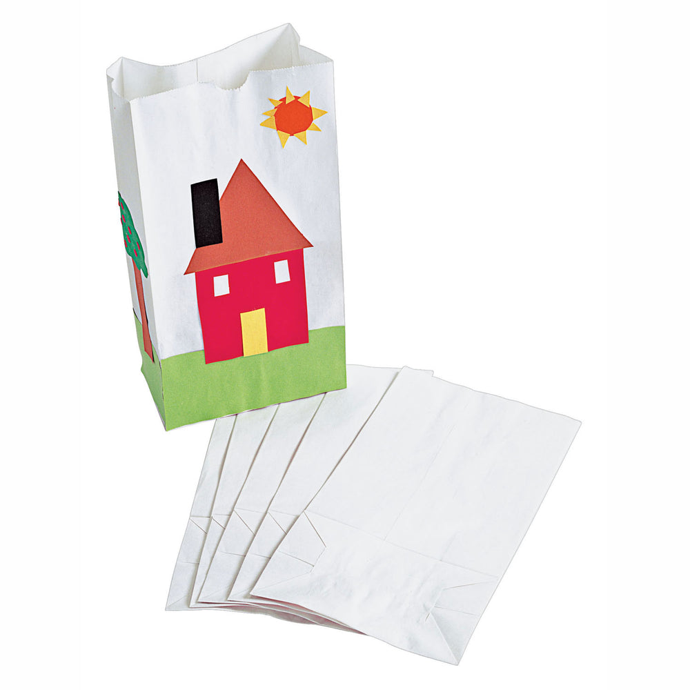 Kleuringen - Papieren Zakje Wit, Set van 50