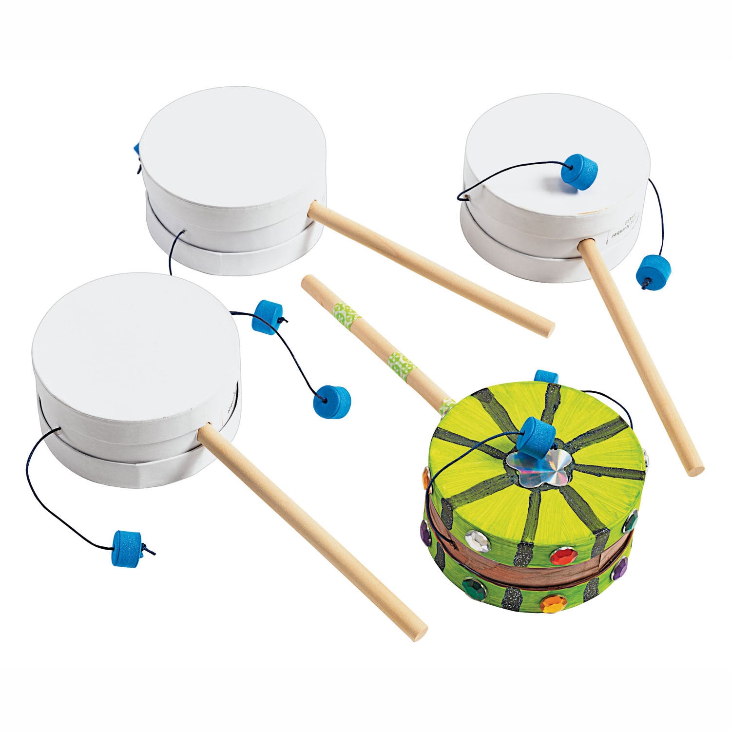 Kleuringen Versier je eigen Apentrommel, Set van 12