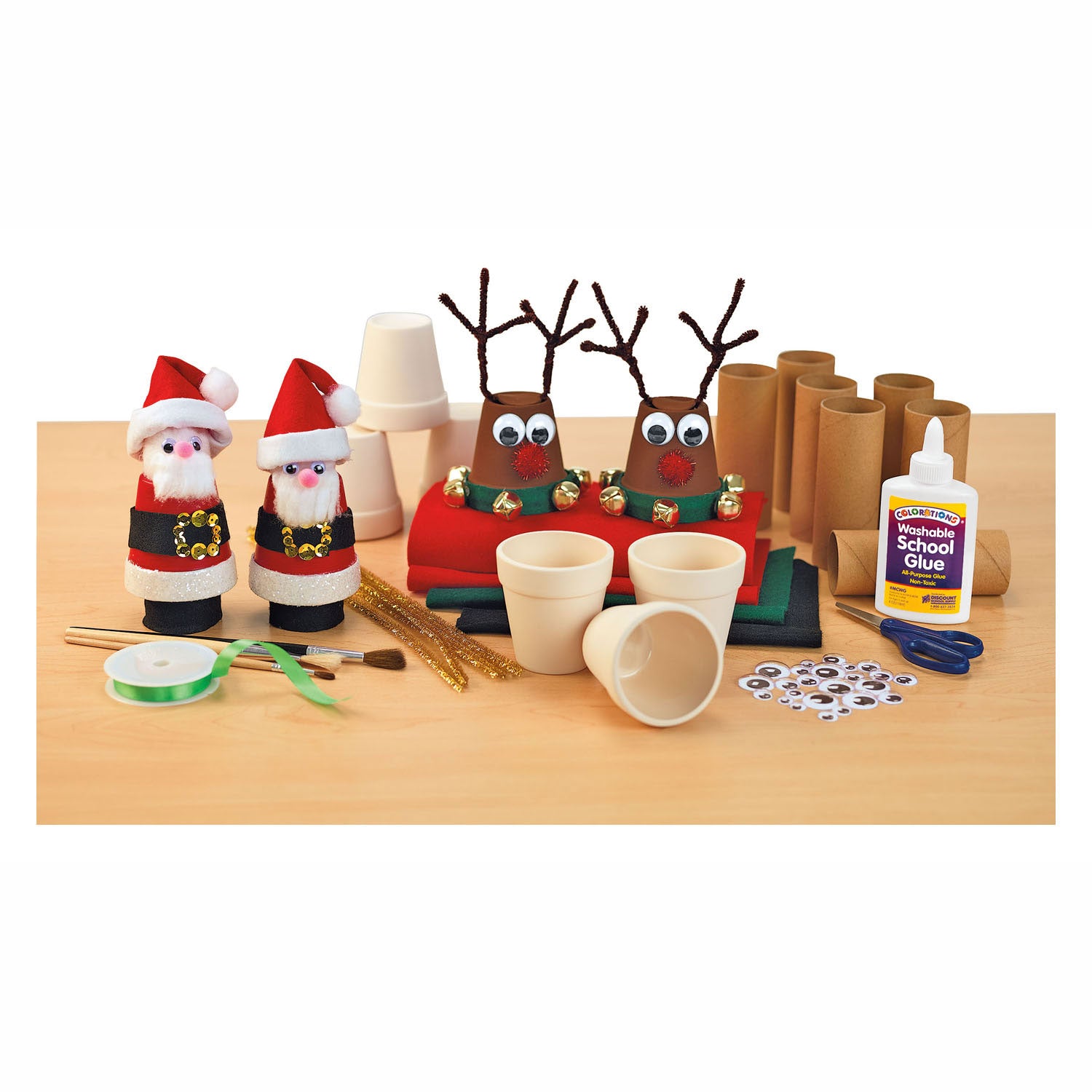 Kleuringen - Versier je eigen Bloempot Keramiek. Setbusje 12