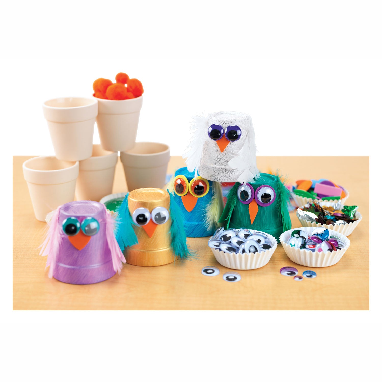 Kleuringen - Versier je eigen Bloempot Keramiek. Setbusje 12