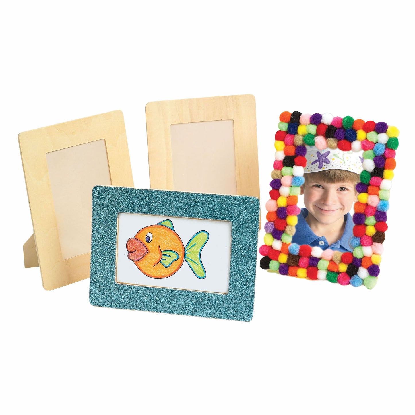 Kleuringen Versier je eigen Houten Fotolijst, Set van 12