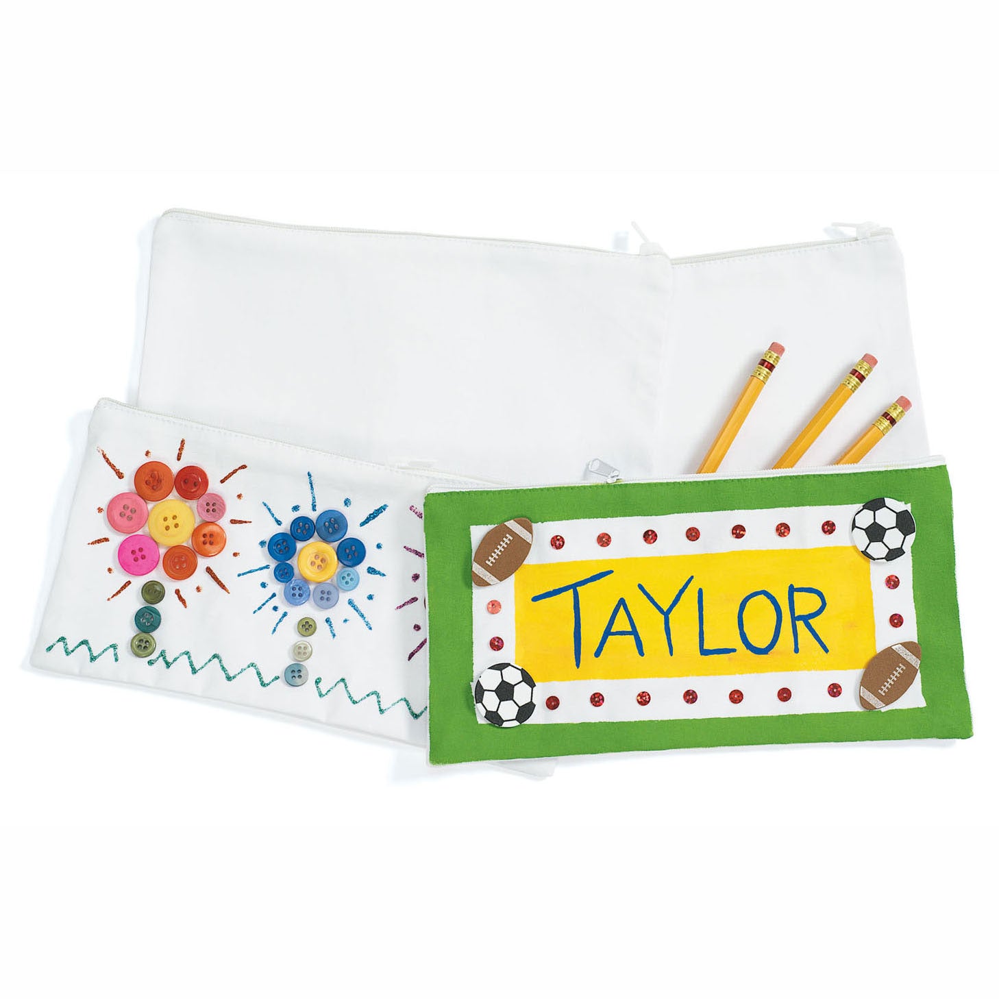 Kleuringen - versier je eigen etui canvas, set van 12
