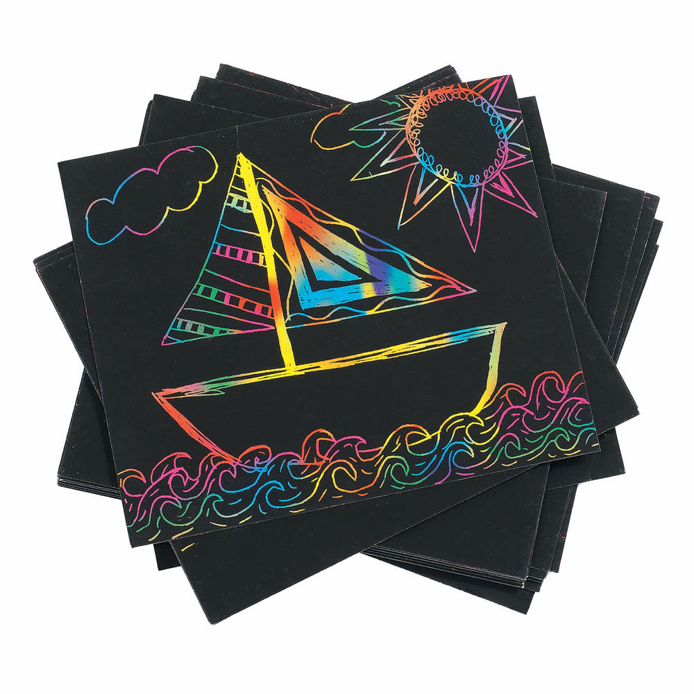 Colorations - Kraskaart Regenboogkleuren, Set van 100