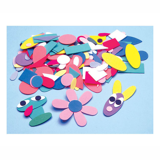 Kleuringen vaste Foam Figuren Stickers, 1000st.