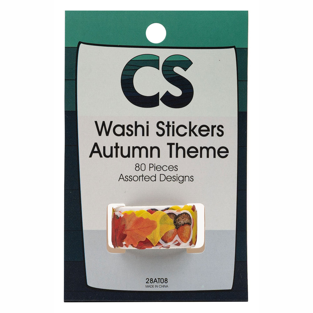 Kleuringen - Washi Stickers Herfstthema op Rol, 80st.