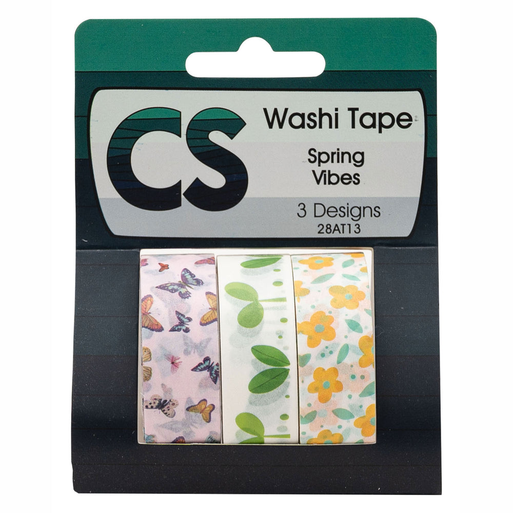 Kleuringen - Washi Tape Lente 3 Rollen, 5mtr.
