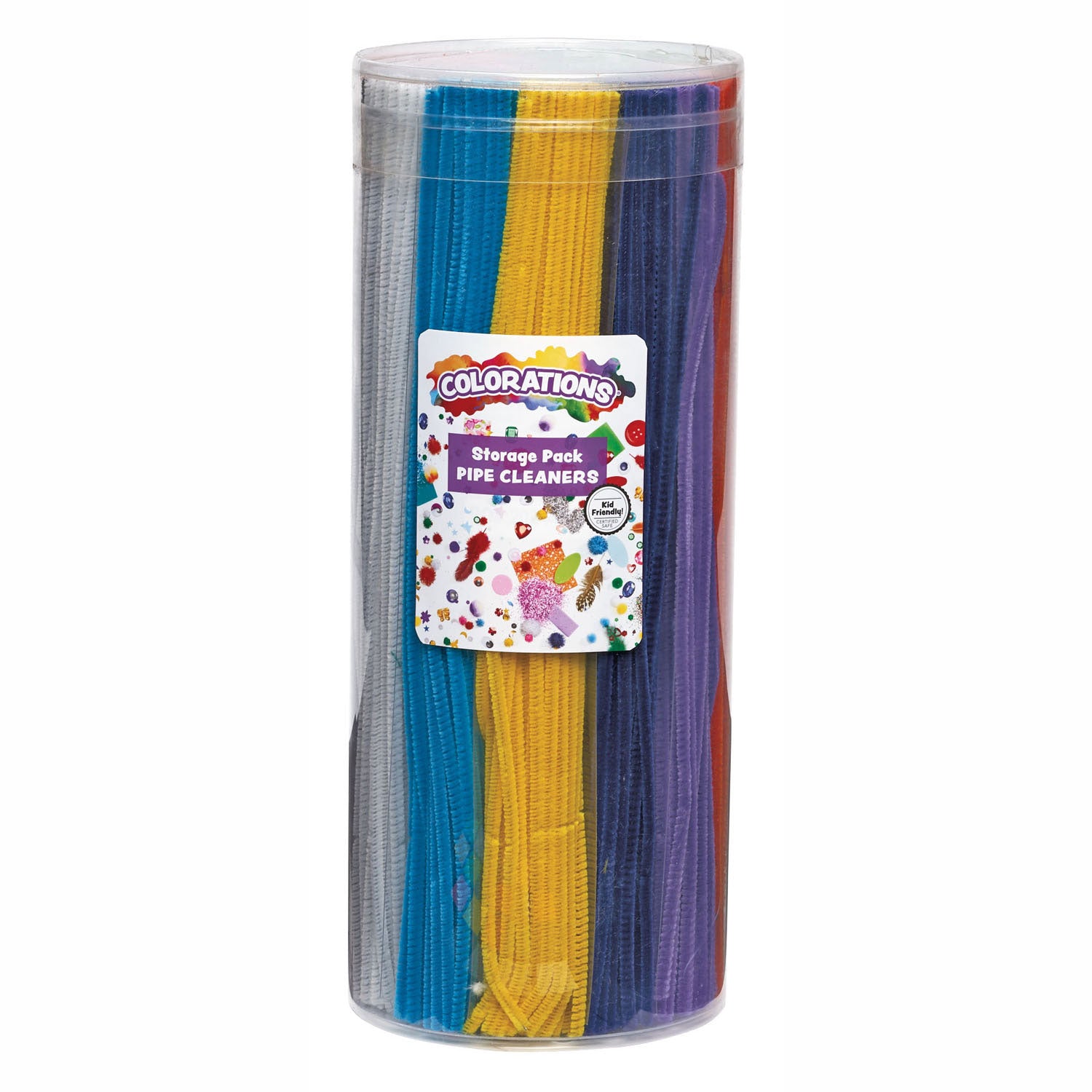 Kleuringen Chenilledraad Kleur 12 kleuren, 600st.