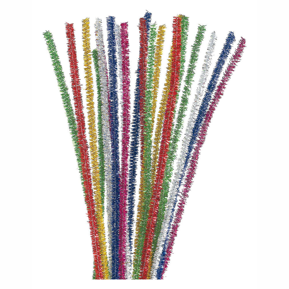 Kleuringen - Chenilledraad Glitter, 100st.