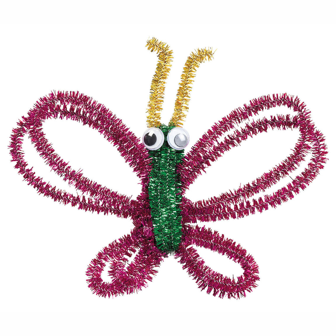 Kleuringen - Chenilledraad Glitter, 100st.