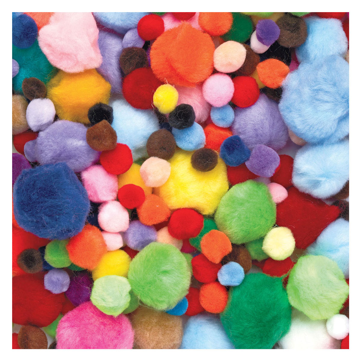 Kleuringen Zak Pompoms 450 gram, 1200st.