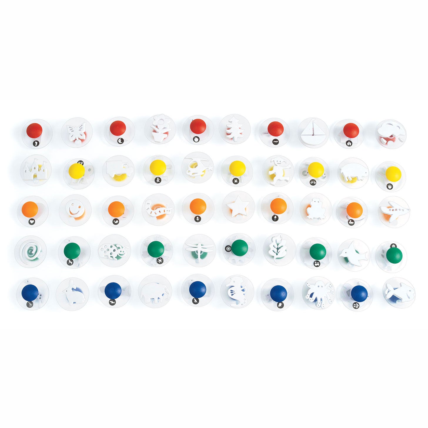 Kleuringen - waarschijnlijke Grip Stempels Megaset, 50st.