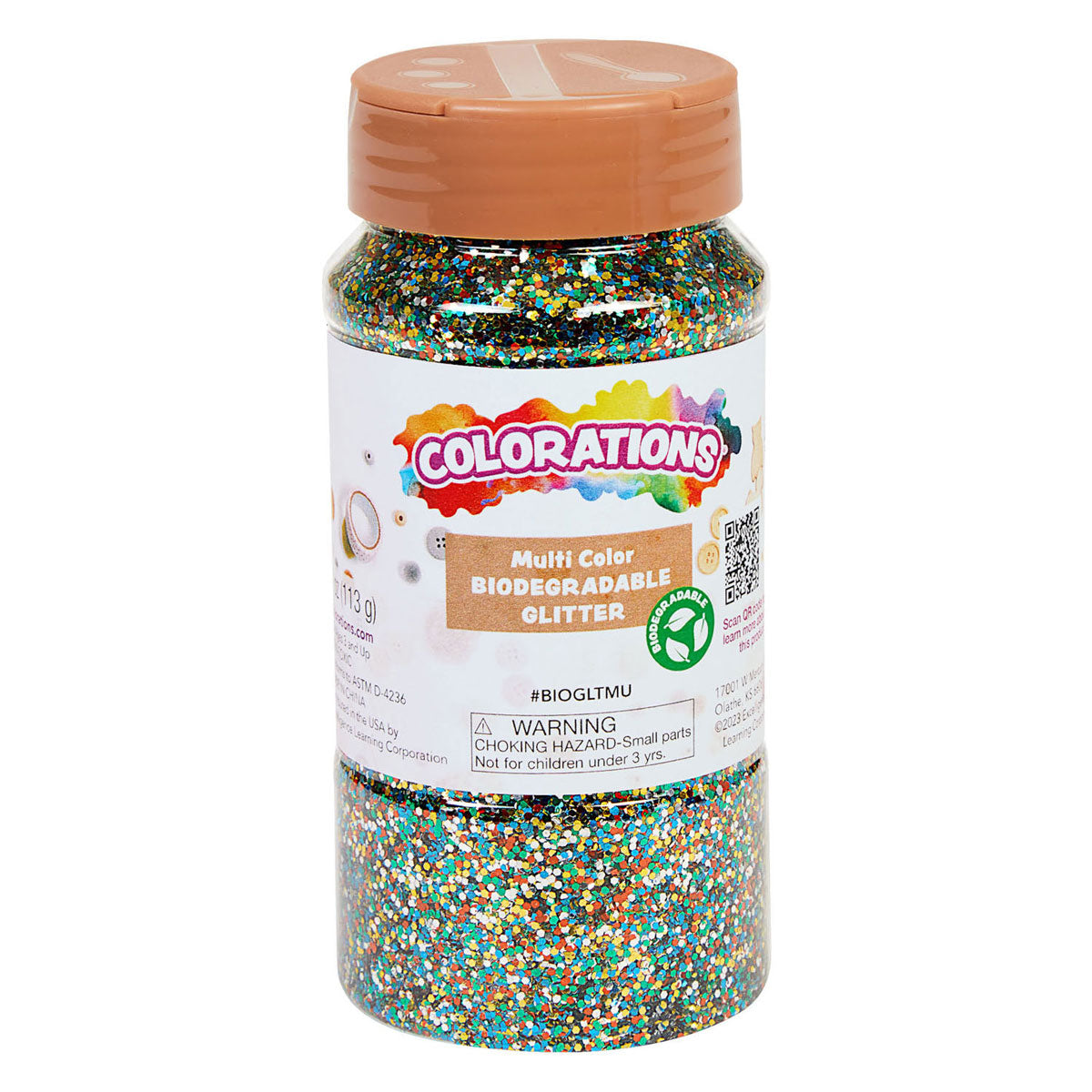 Kleuringen - Biologische Afbreekbare Glitter - Multi, 113 gram