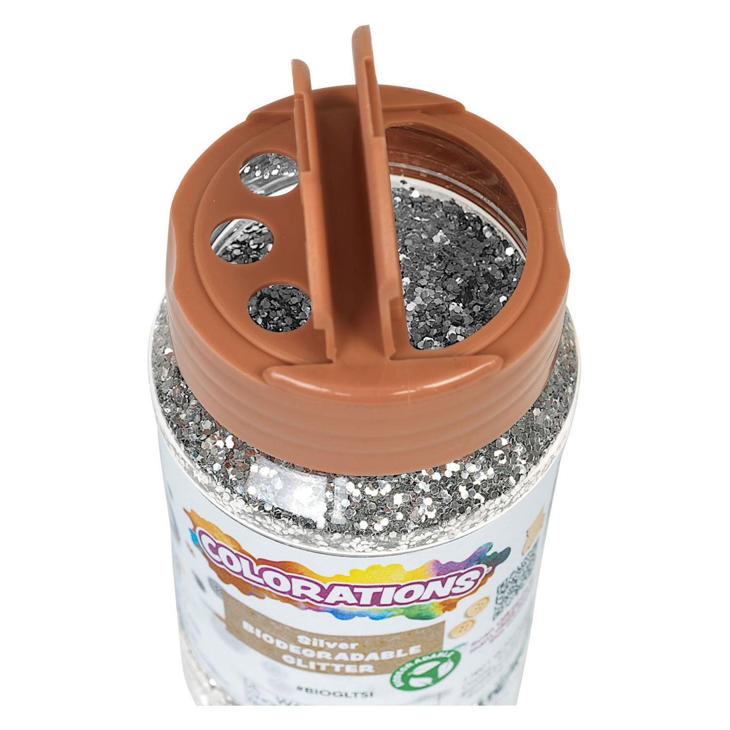 Kleuringen - Biologische Afbreekbare Glitter - Zilver, 113 gram