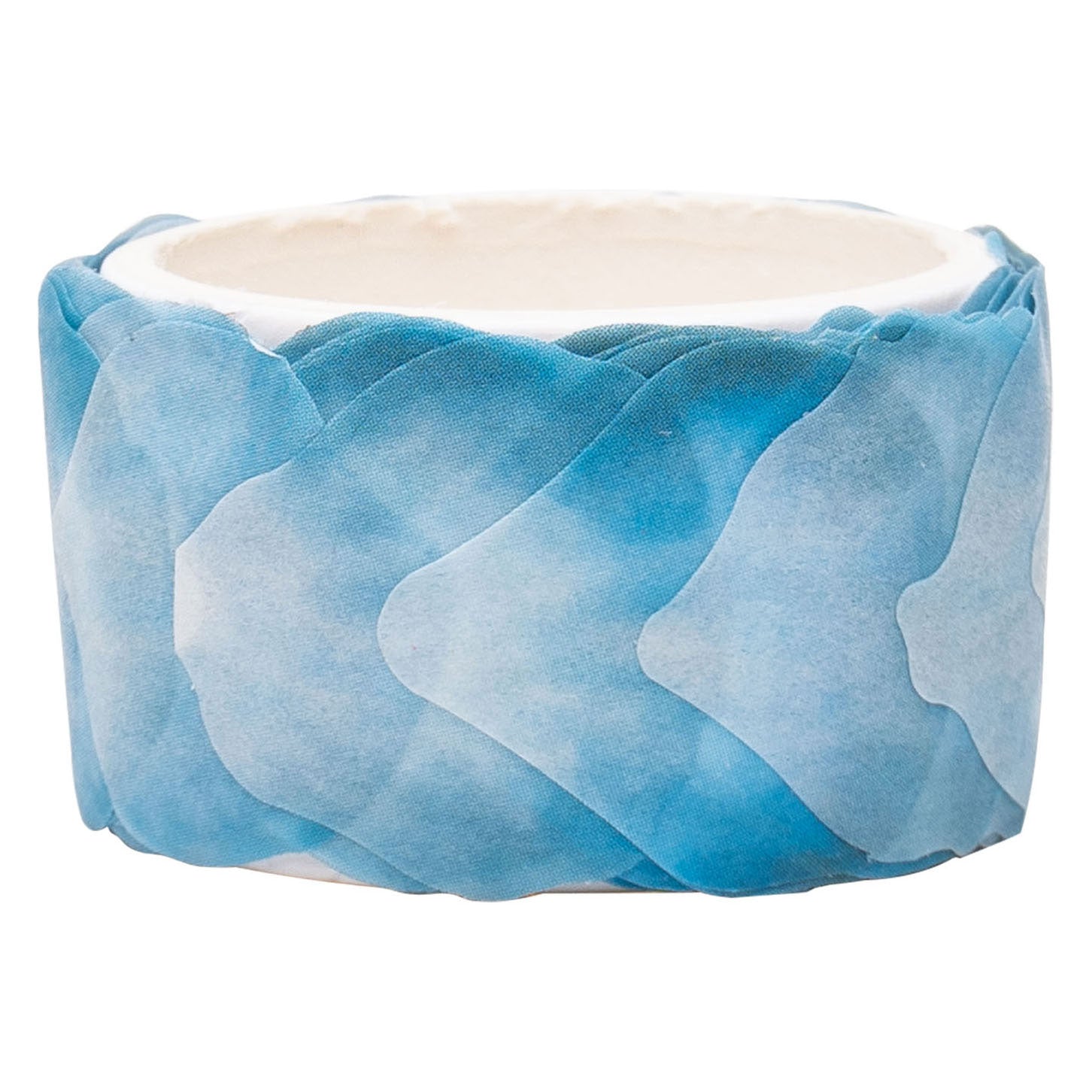 Kleuringen - washi stickers - blauwe bloemblaadjes, 80st.