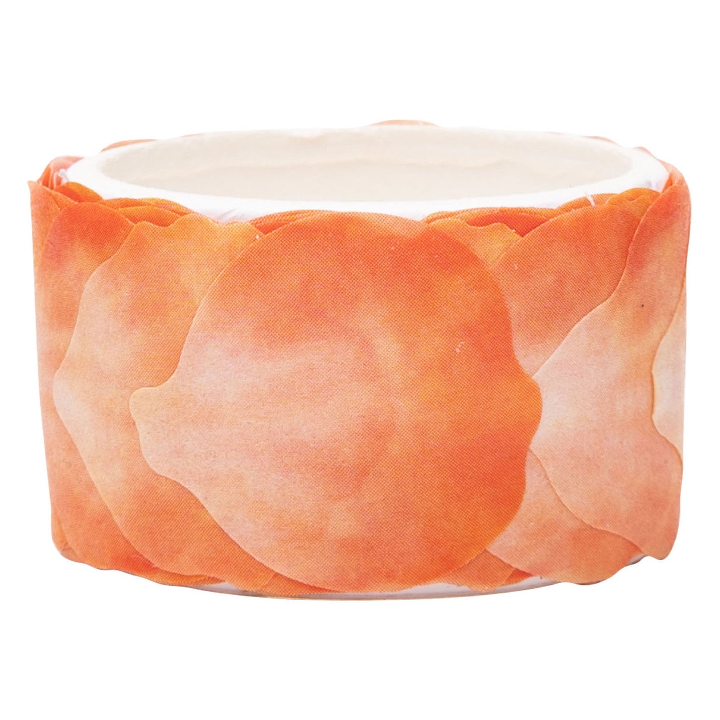 Kleuringen - washi stickers - oranje bloemblaadjes, 80st.