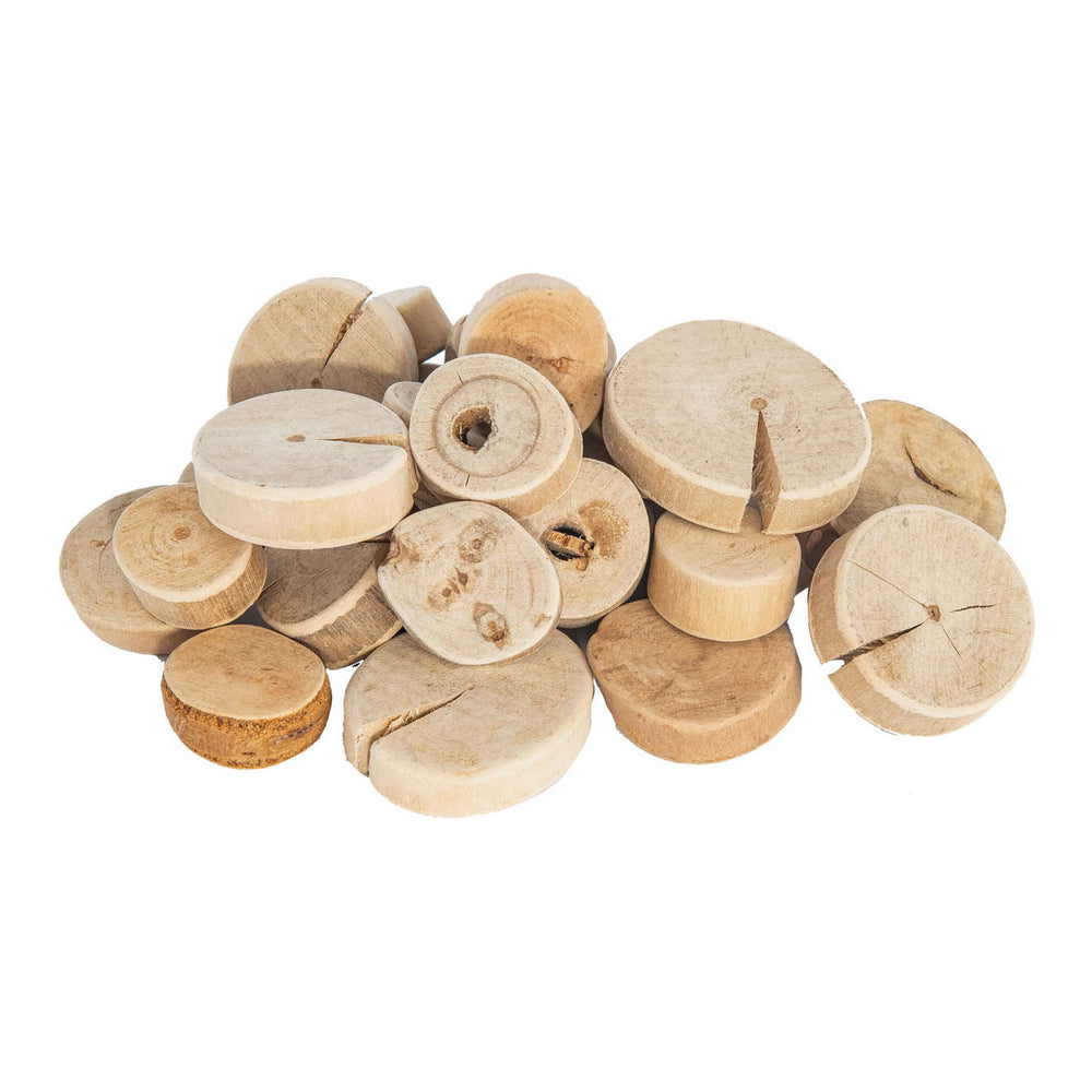 Kleuringen - houtschijfjes rond, 1kg