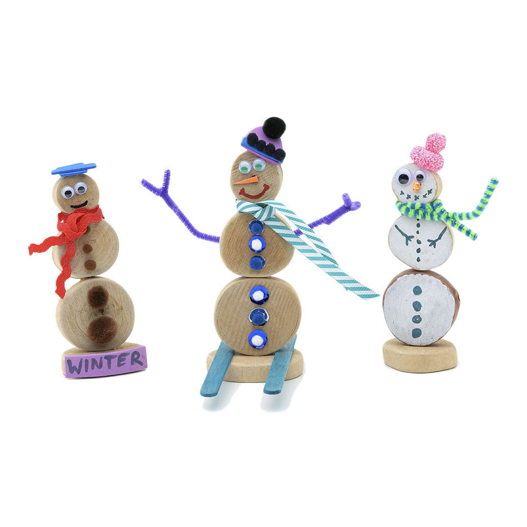 Kleuringen - houtschijfjes rond, 1kg