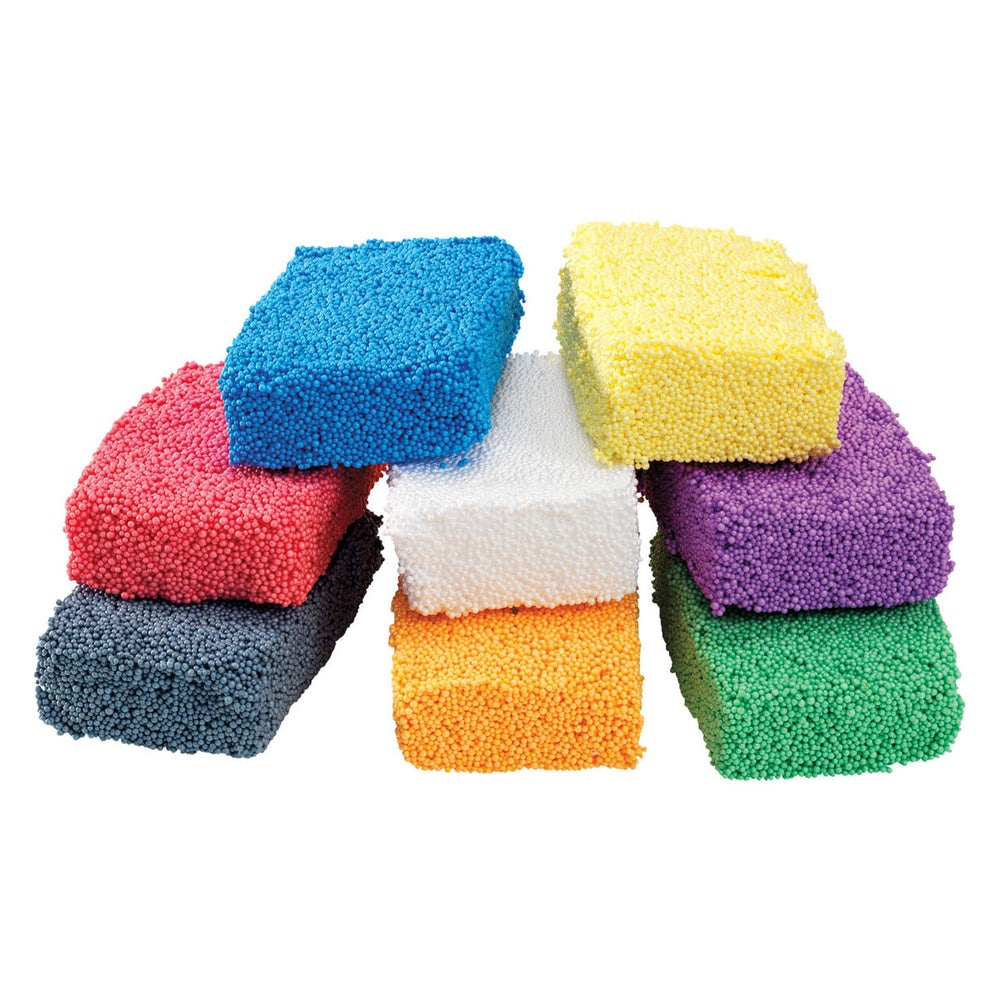 Kleuringen - foam klei kleur, set van 8