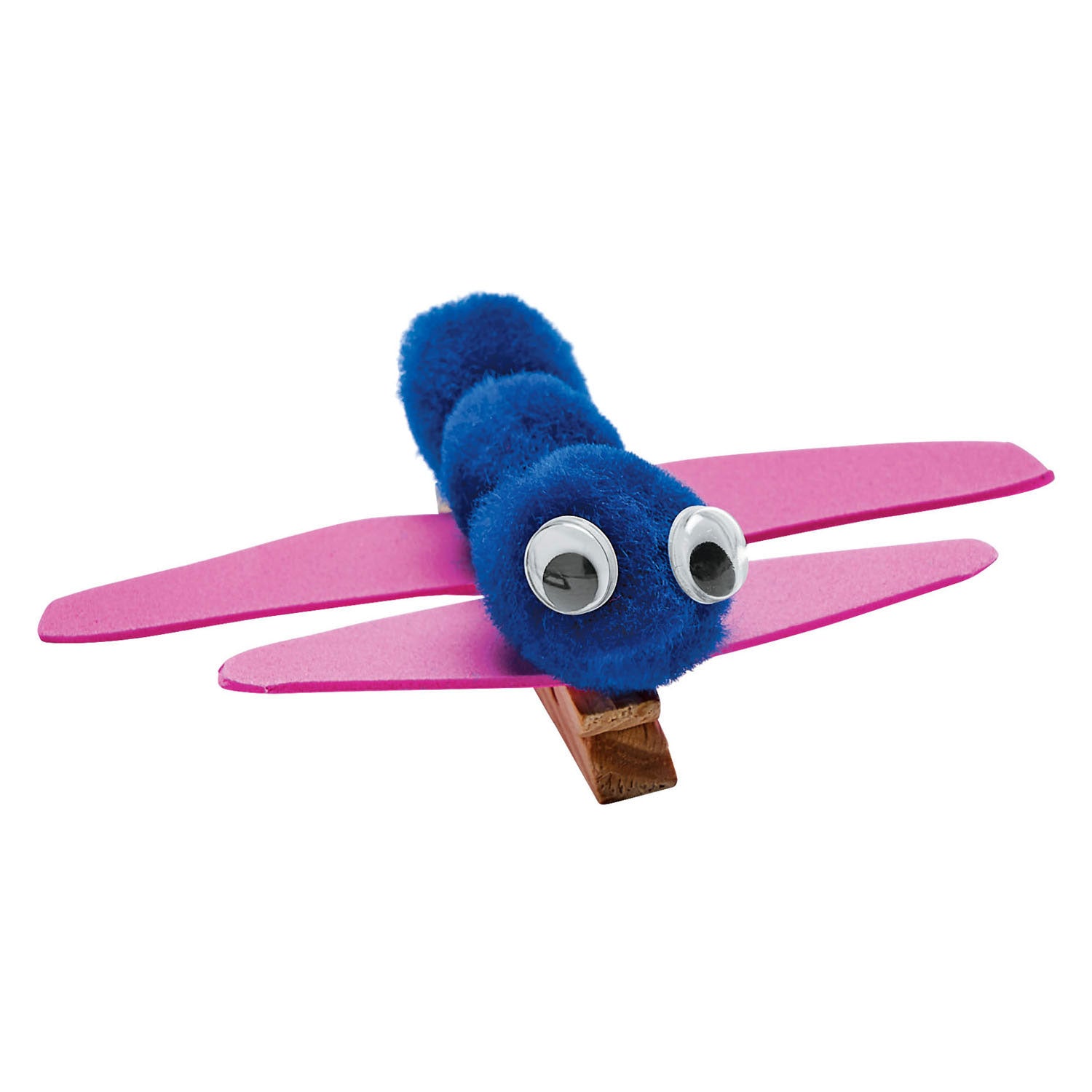 Kleuringen - pom pomps blauw, 100st.