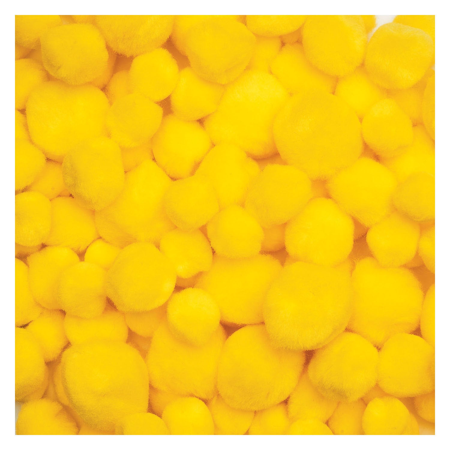 Colorations - pompons geel, 100st.