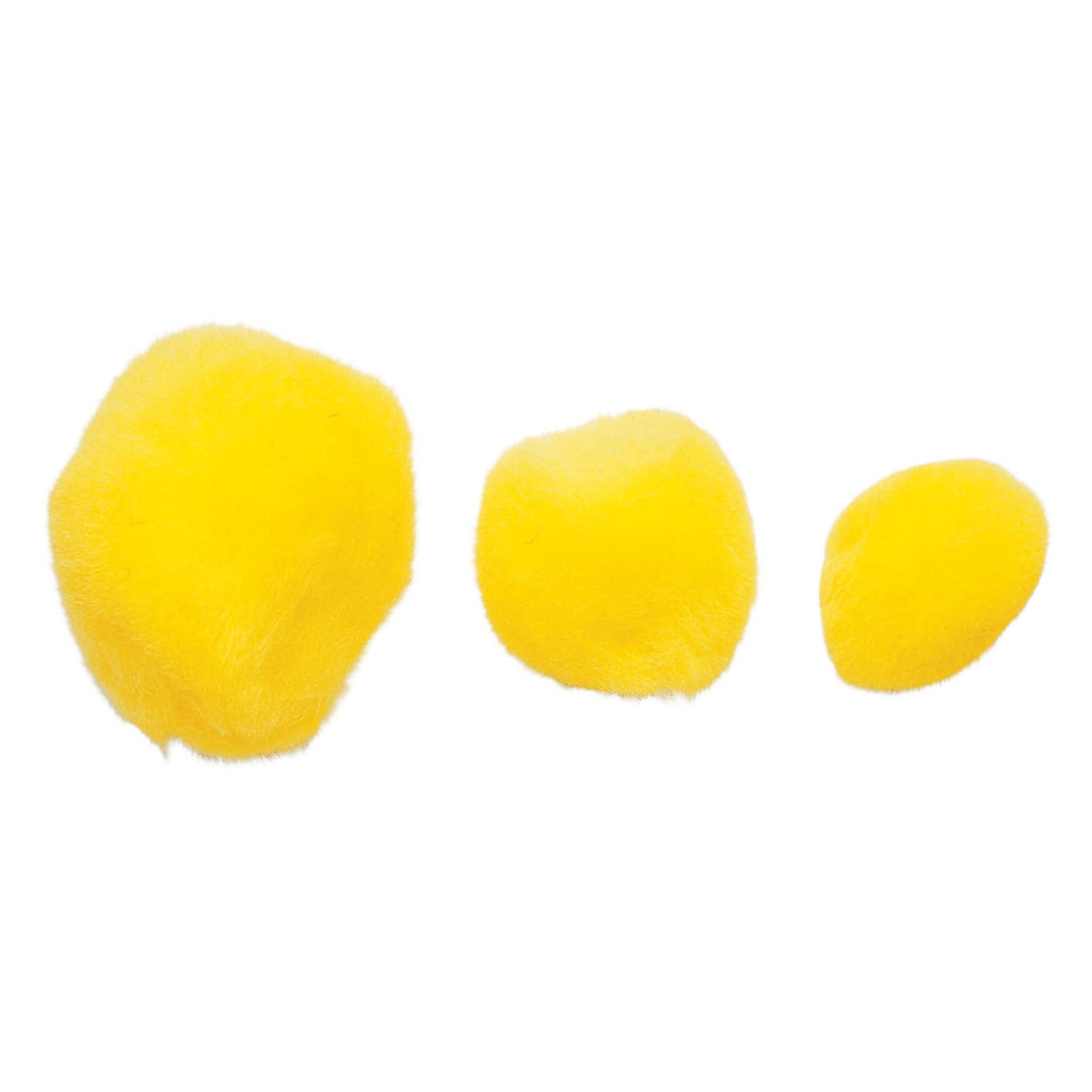 Colorations - pompons geel, 100st.