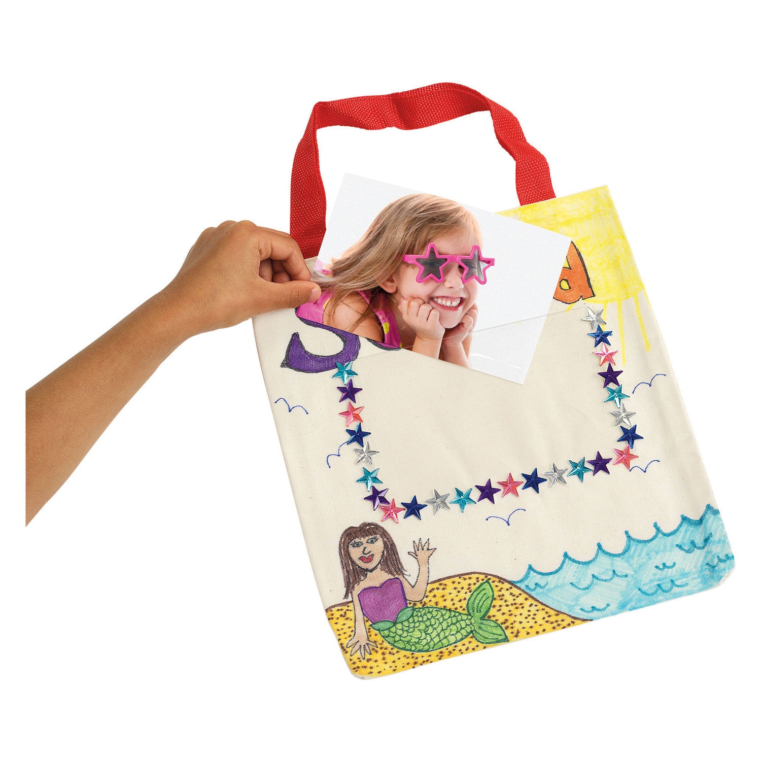 Colorations - schoudertas met fotovak, set van 12