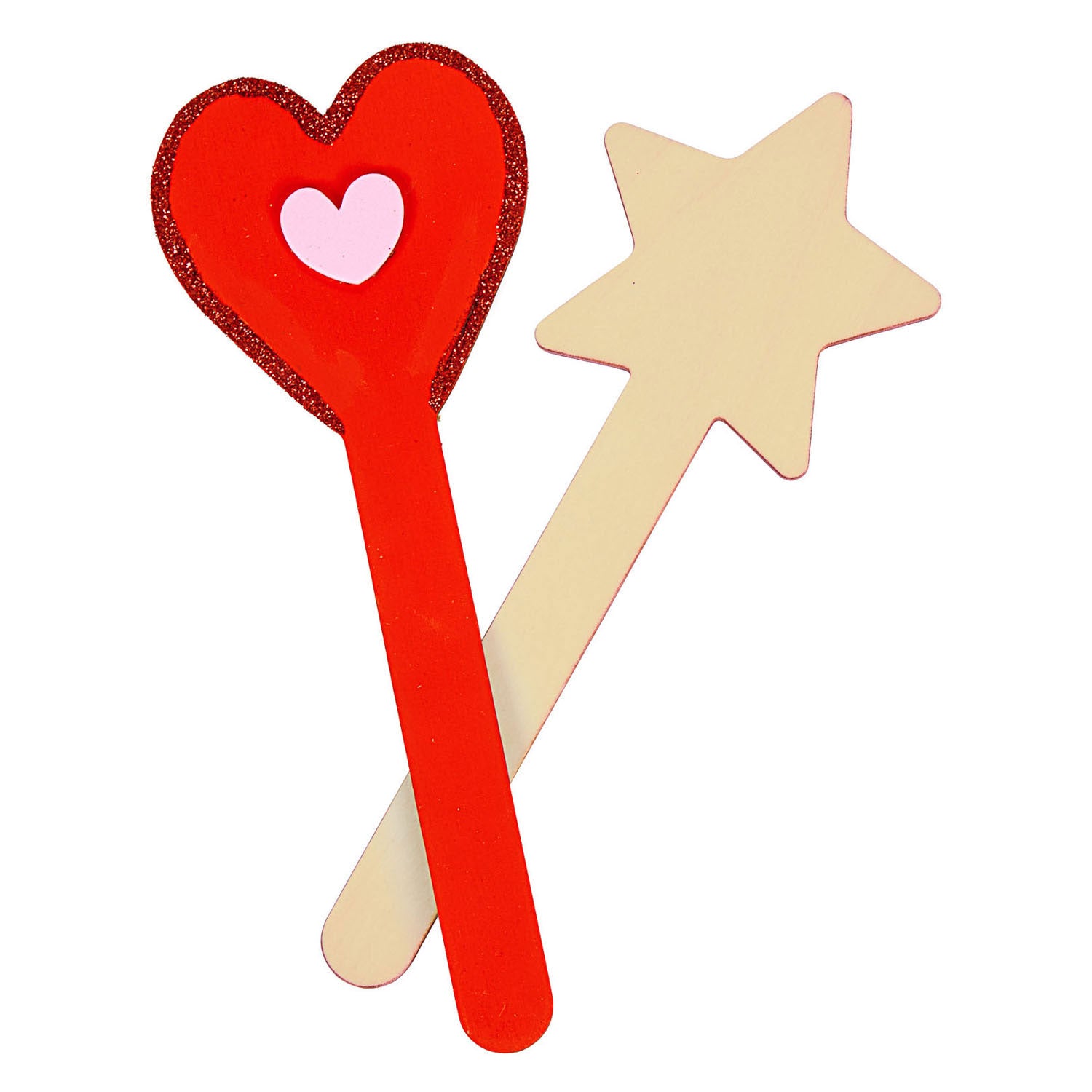 Kleuringen - diy houten stokvormen 4 ontwerpen, 20st.