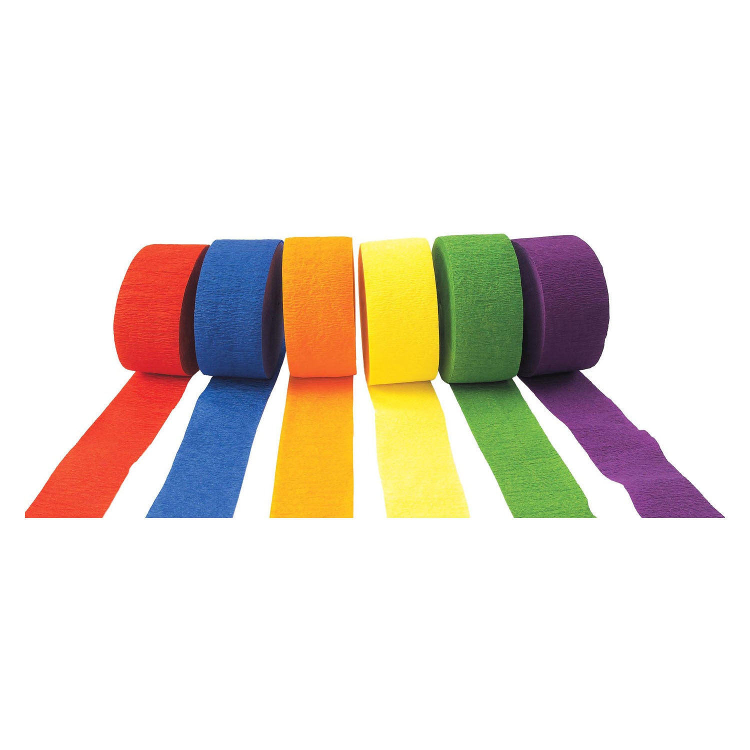 Kleuringen - crêpepapier slingers set 1, set van 6