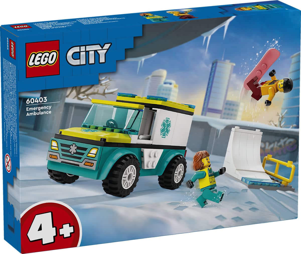 Lego LEGO City 60403 Ambulance en snowboarder