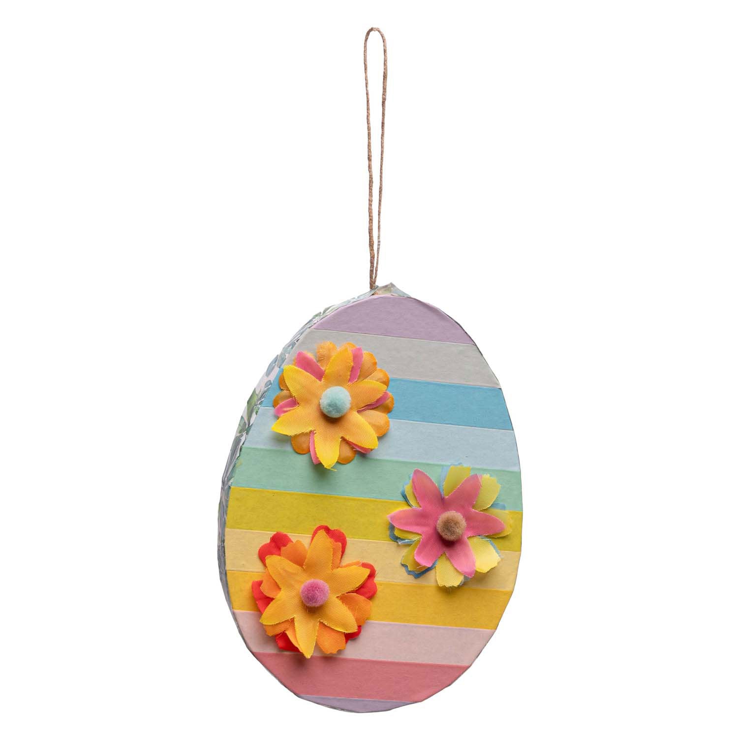 Colorations - papier-mache ei-ornamenten, 6st.