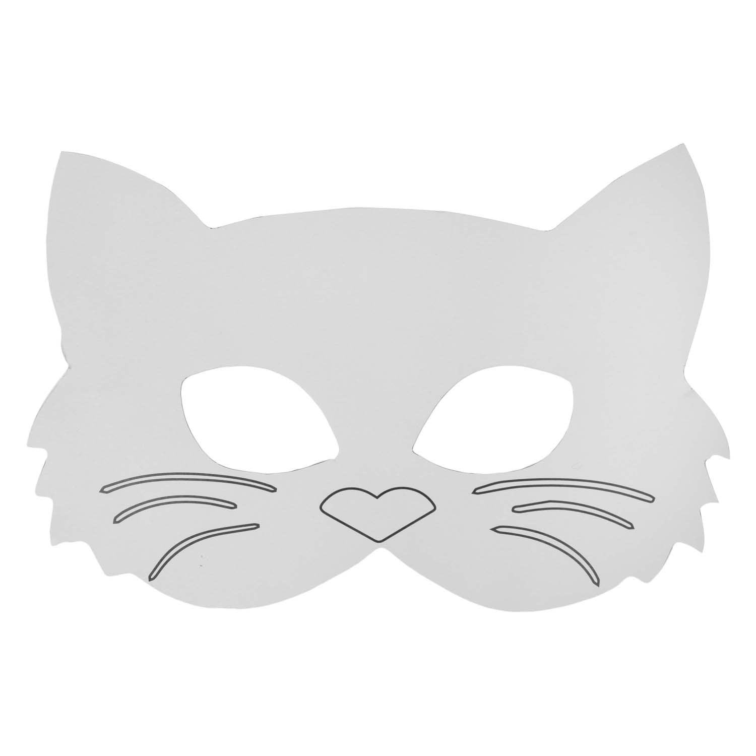 Colorations - papieren dierenmaskers, 16st.