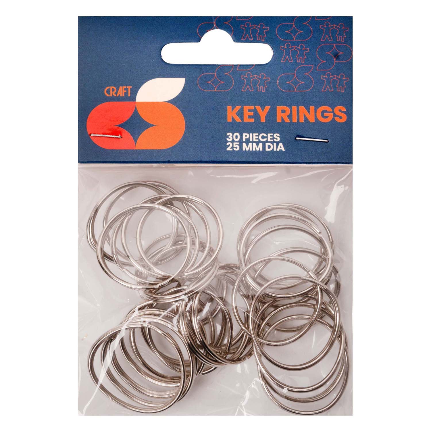 Kleuringen - sleutelhangers 25 mm, 30st.