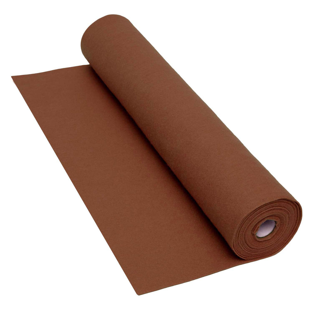 Inkleuringen - bruine viltrol - 160 gsm, 5 mx 45 cm