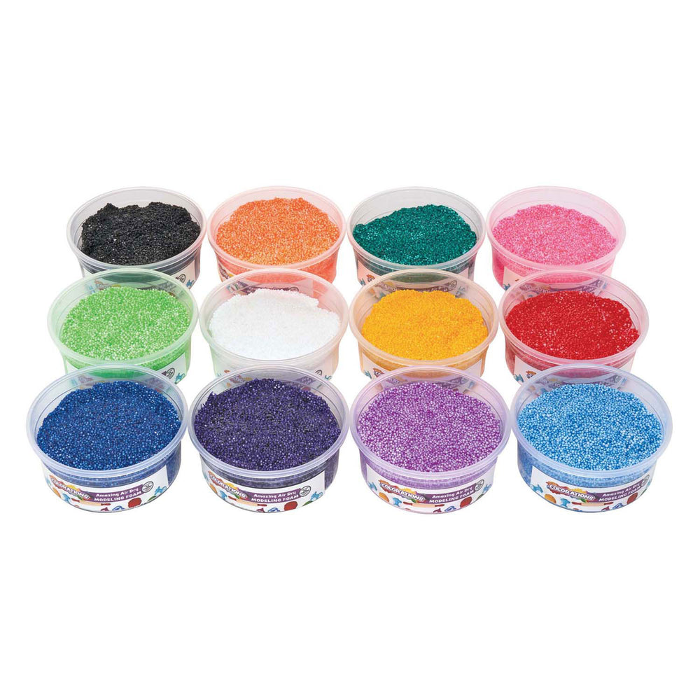 Colorations - gekleurde foam klei, 12st.