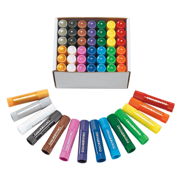 Colorations - tempera verfsticks in 14 kleuren - 42st.