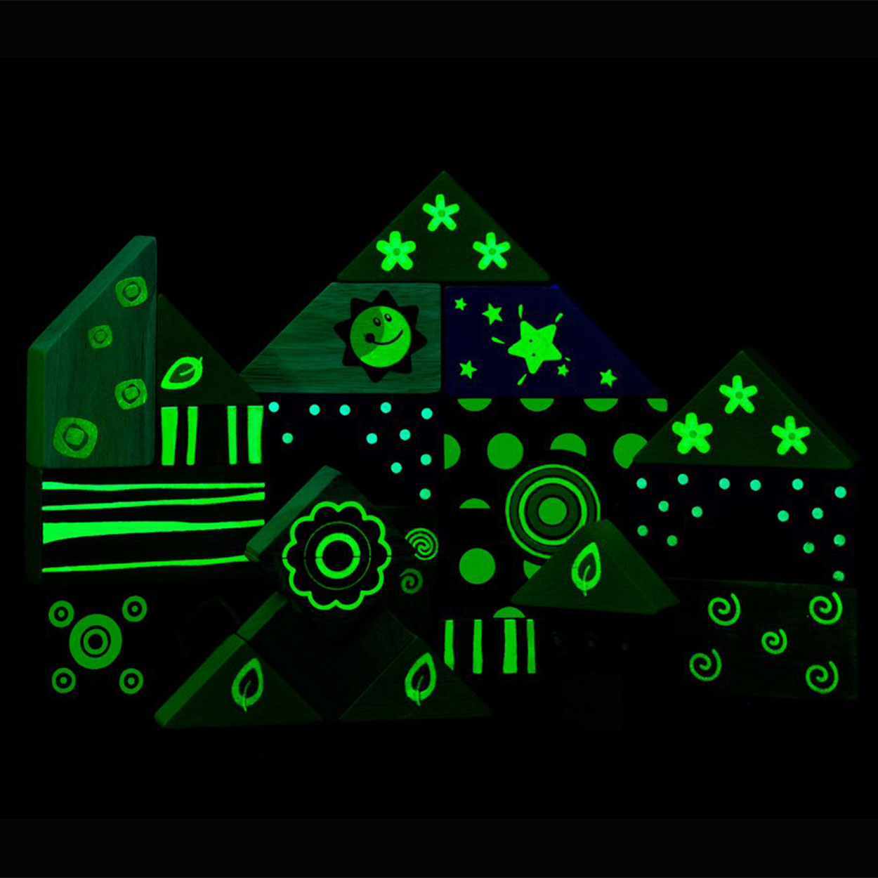 Wonderwereld Bouwblokken Glow in the Dark