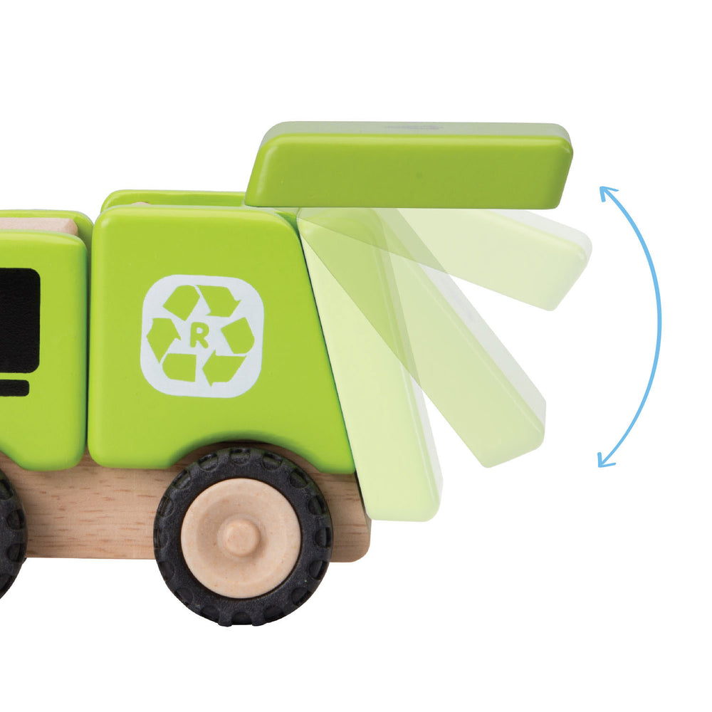 Wonderwereld Houten Vuilniswagen