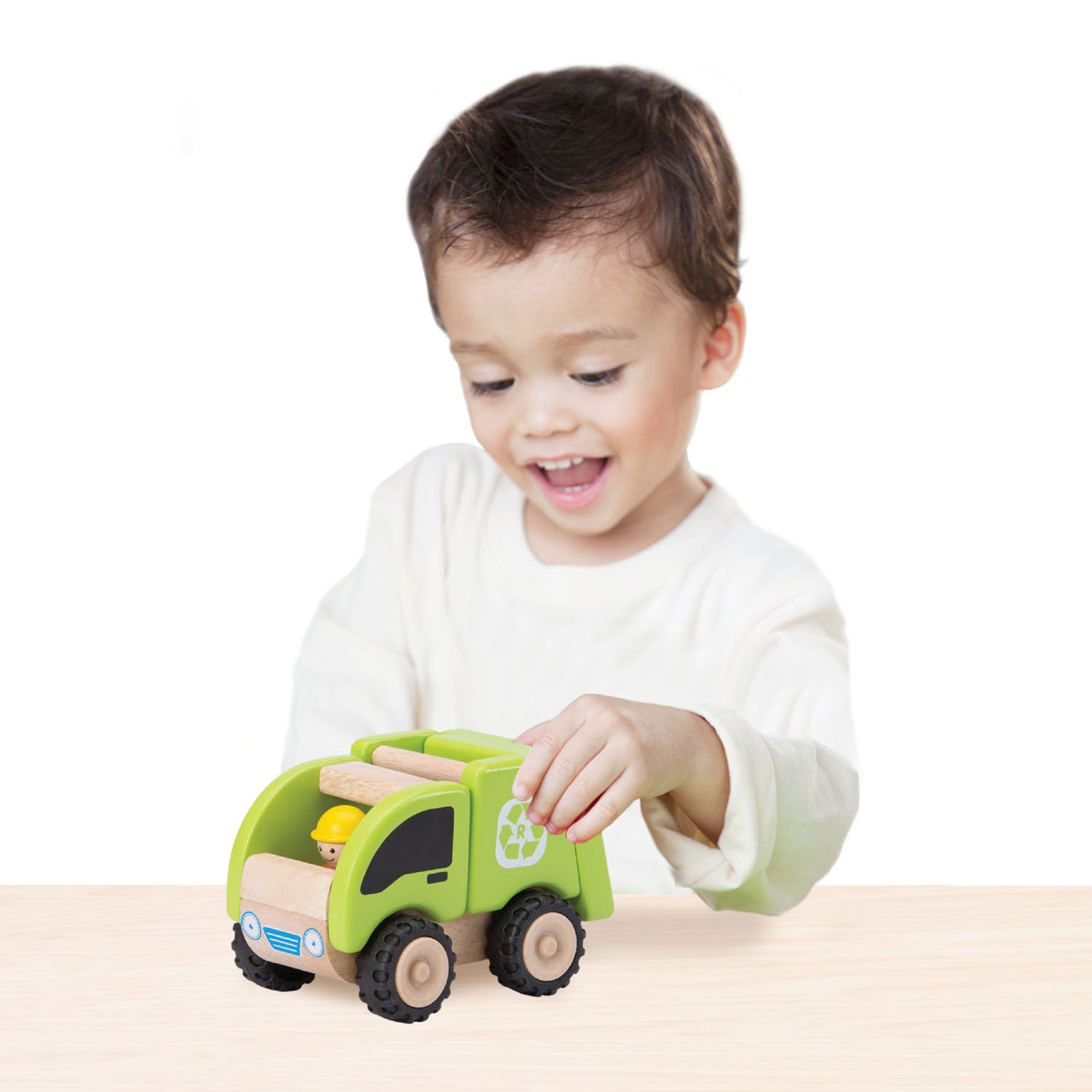 Wonderwereld Houten Vuilniswagen