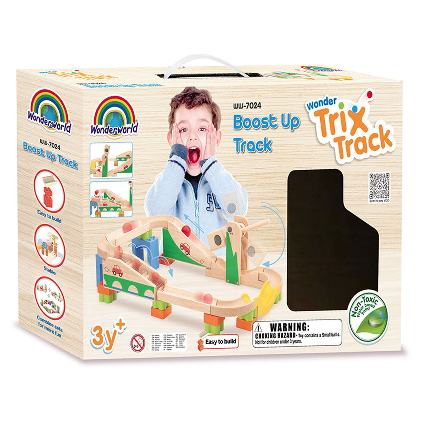 Houten Knikkerbaan Boost-Upbaan