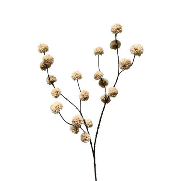 Roberts collection kunsttak pompom crème 100cm