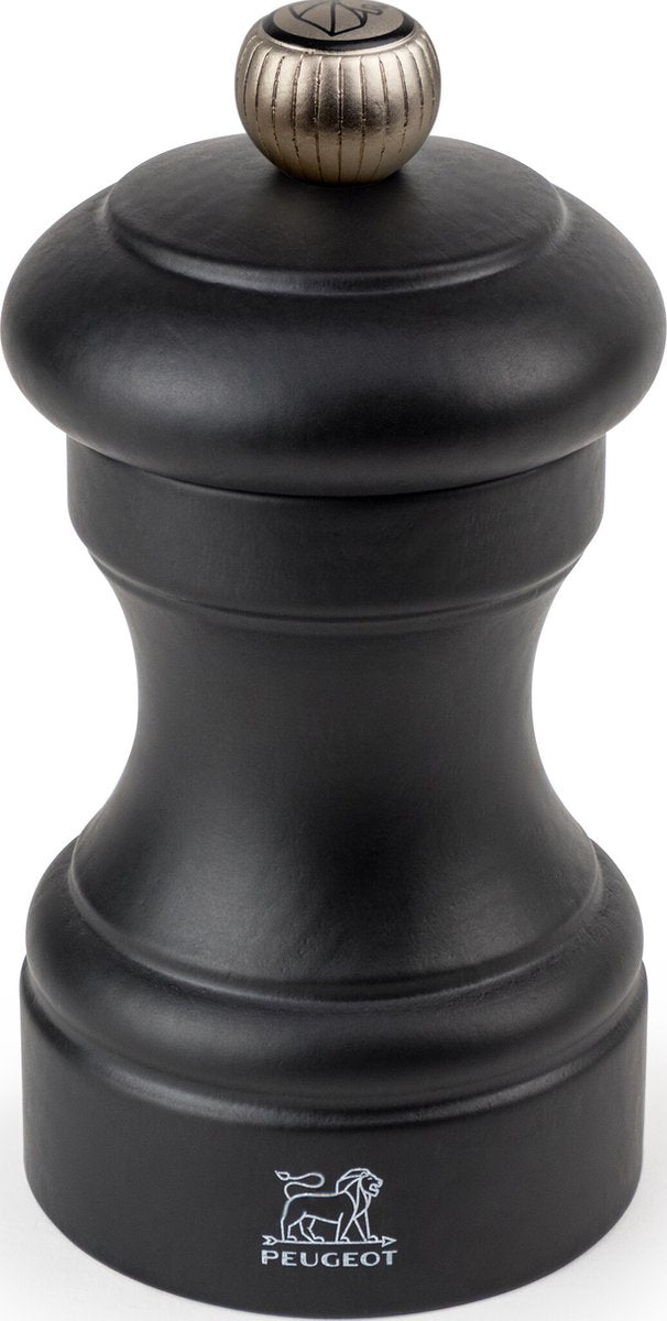 Peugeot bistro pepermolen 10 cm - mat zwart - beukenhout