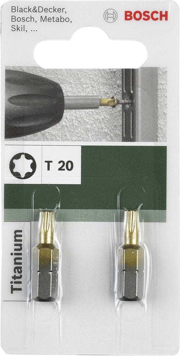 Bosch schroefbit titanium t t 20, 25 mm