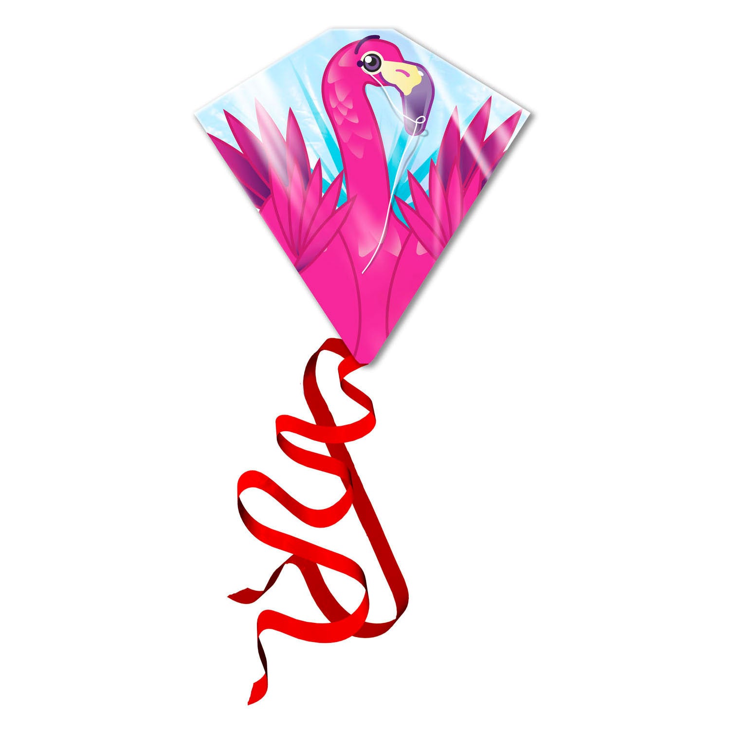 Vliegers klaar om te vliegen - vlieger flamingo