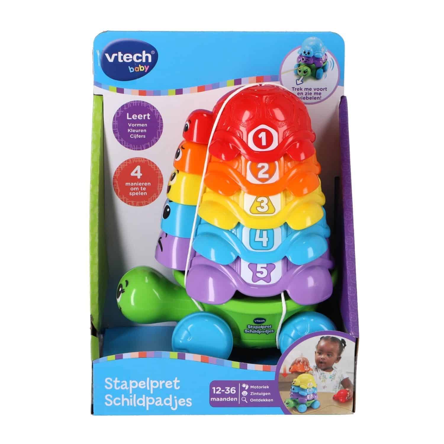 Vtech stapelpret schildpadjes trekfiguur
