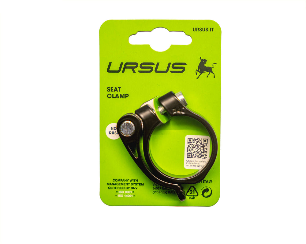 Ursus zadelpenklem 40mm met snelspanner alu zwart