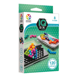 Smartgames iq six pro - logisch denkspel reispuzzel - 120 opdrachten in 2d en 3d - zeshoekige breinbreker voor kinderen en volwassenen - vanaf 8 jaar