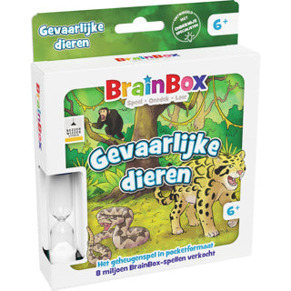 Spel brainbox pocket gevaarlijke dieren | 2 stuks